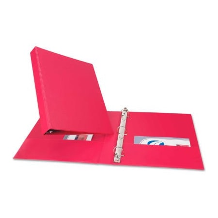 Avery Dennison Avery Durable Binder with Slant Rings, Vinyl, 11 x 8 1/2, 1", Red 27201